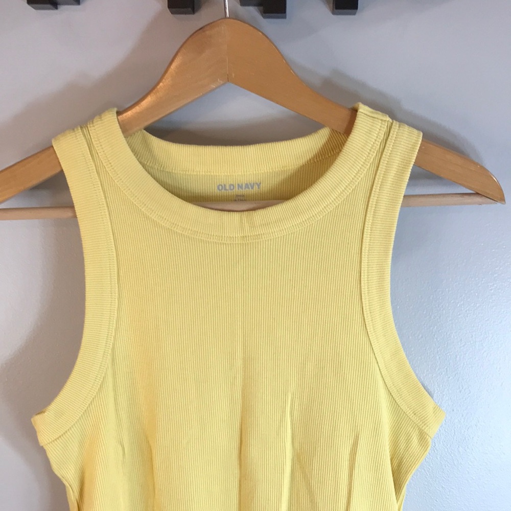 Old Navy Lemon Yellow Ribbed Tank - Picture 3 of 8